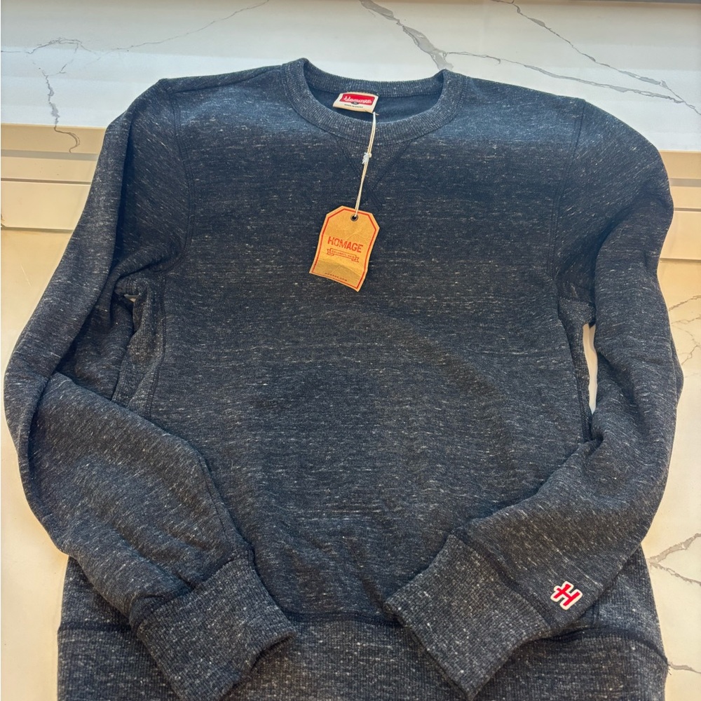 HOMAGE Men's Charcoal Crewneck Sweater